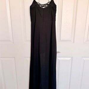 Guess Black Strappy Maxi Dress